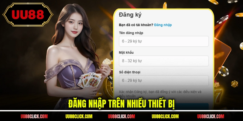 Đăng nhập trên nhiều thiết bị